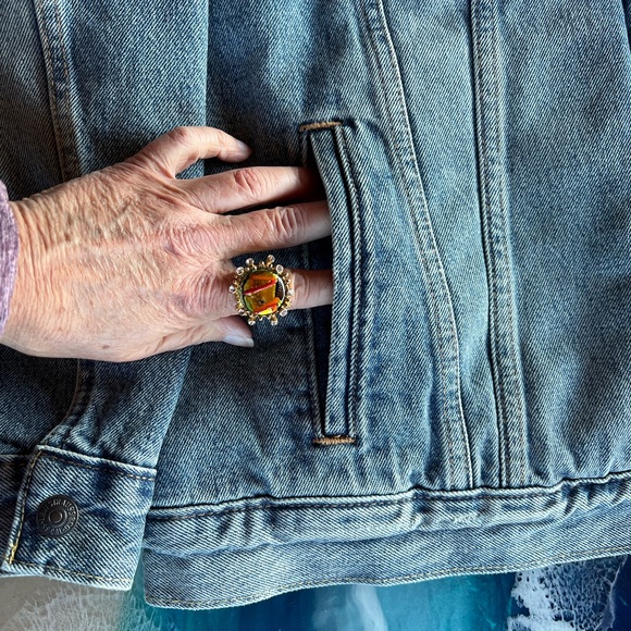 SALE! BUY or BUNDLE! NWOT Men’s Standard Denim Levi jacket, fleece lined. Sz L - Picture 4 of 12